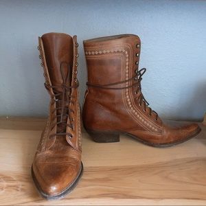 Vintage leather boots